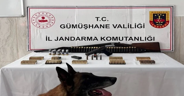 Gümüşhane de ruhsatsız silah ve çok sayıda mühimmat ele geçirildi Gümüşhane Haberleri Habertürk Yerel Haberler