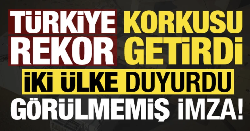Türkiye korkusu rekor getirdi! İsrail ve Yunanistan duyurdu, görülmemiş imza...