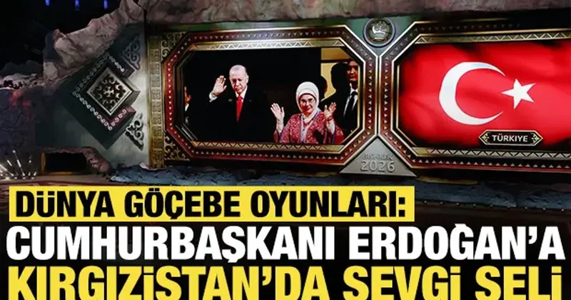 Dünya Göçebe Oyunları: Cumhurbaşkanı Erdoğan a Kırgızistan da sevgi seli