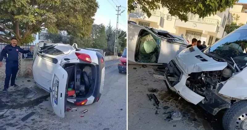 Okul servisi ve otomobil çarpıştı: 5’i öğrenci 7 yaralı Adıyaman Haberleri