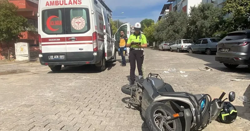 Aydın da iki motosiklet çarpıştı! Kazada sürücüler yaralandı