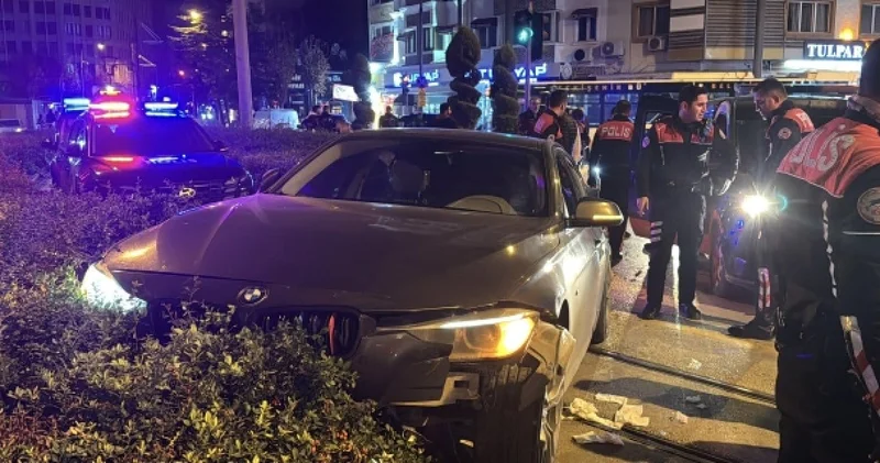Polisten kaçmaya çalıştı kaza yaptı: Ehliyetsiz ve uyuşturucuyla yakalandı