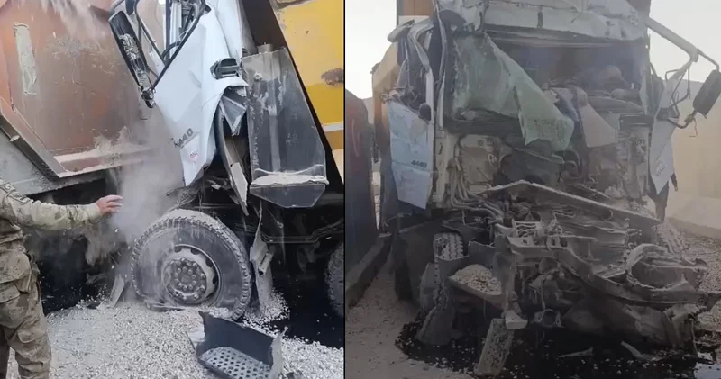 Mardin de freni patlayan kamyon dehşet saçtı