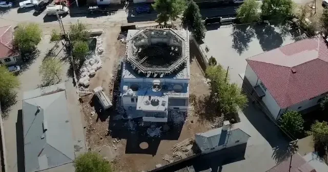 Adıyaman da cami kubbesi çöktü: 5 yaralı VİDEO İZLE