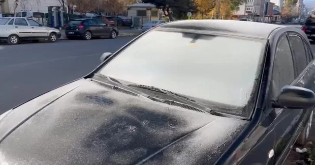 Ardahan da hava eksi 10 dereceye düştü, kırağı oluştu Ardahan Haberleri