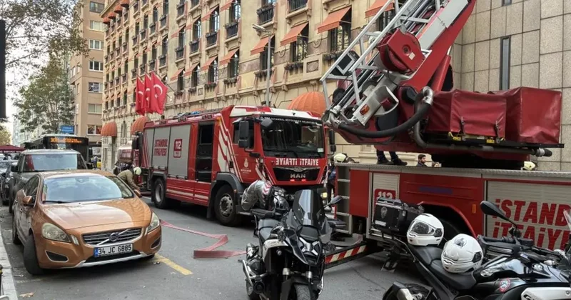 Şişli’de ısı yalıtımı sırasında çıkan yangın paniğe neden oldu