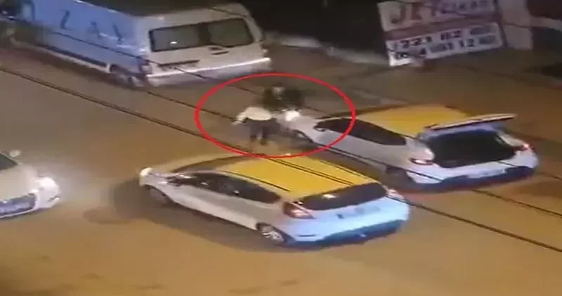 Sokak ortasında darbedilen kadını vatandaşlar kurtardı; o anlar kamerada