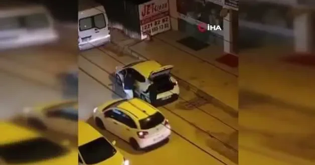 Tartıştığı kadına dehşeti yaşattı! Magandanın o anları kamerada