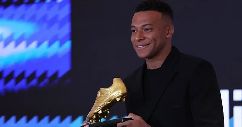 Mbappe, Avrupa Altın Ayakkabı ödülünü aldı