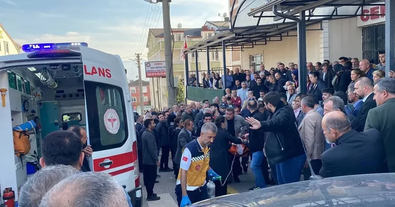 Babasının cenazesinde dayısını da kaybetti