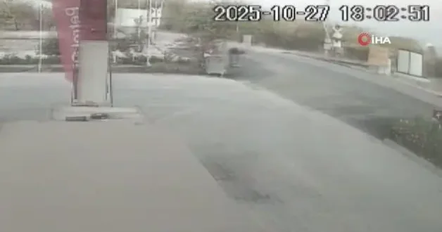 Eniştesine araçla çarpıp kaçtı: O anlar kameraya yansıdı