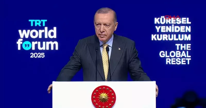 Cumhurbaşkanı Erdoğan TRT World Forum 2025 in açılış programında konuştu