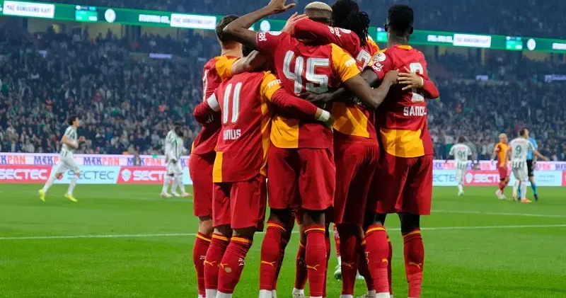 Galatasaray Konyaspor u farklı geçti, zirvedeki yerini korudu