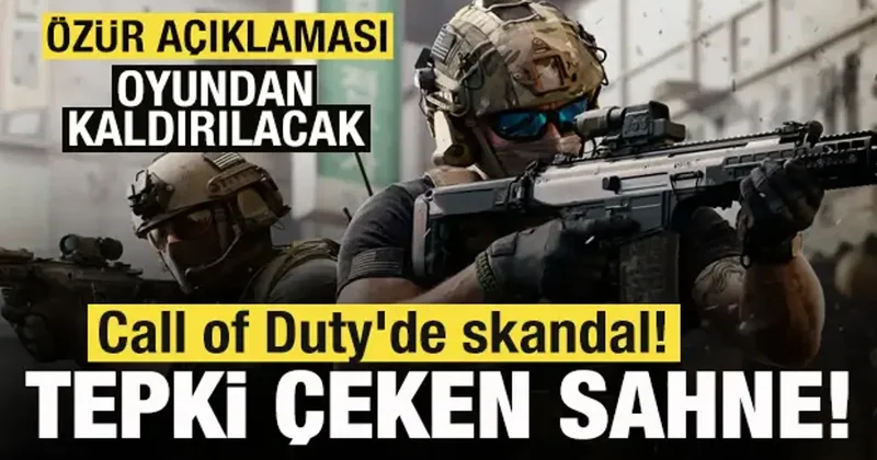 Call of Duty de skandal! Tepki çeken sahne! Özür dileyip duyurdu: Oyundan kaldıracağız