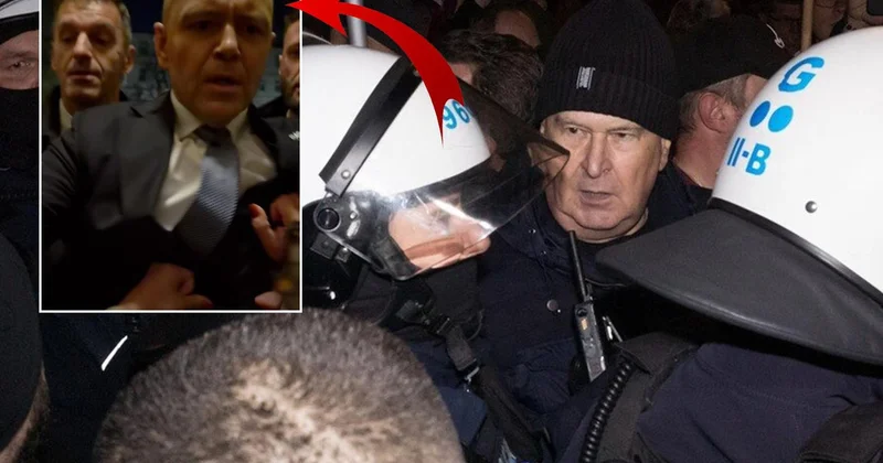 Polonya daki kaostan inanılmaz görüntüler! Cumhurbaşkanı ile hakim arasında arbede çıktı