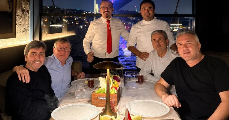 Efsaneler aynı masada! Herkes Aykut Kocaman a odaklandı