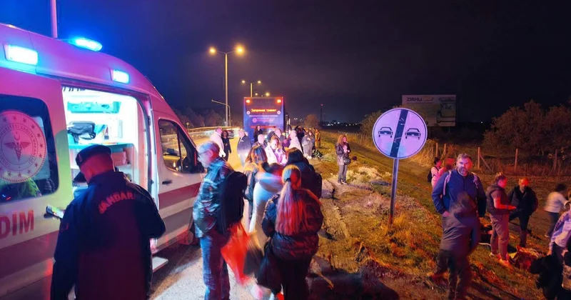 Kapıkule yolunda tur otobüsü kazası: Bulgaristan dan gelen 10 turist hastanelik oldu