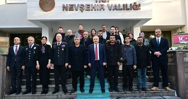 Nevşehir Valisi Fidan basın mensuplarının yeni yılını kutladı Nevşehir Haberleri
