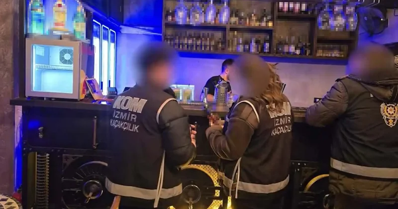 İzmir in 9 ilçede operasyonlar; 3,5 ton taklit etiketli etil alkol ele geçirildi