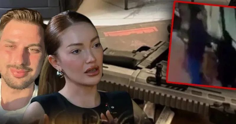 Danla Bilic e yumruk atan erkeğin elektronik kelepçesi kopmuş ! Pompalı tüfek fotoğrafı paylaştı