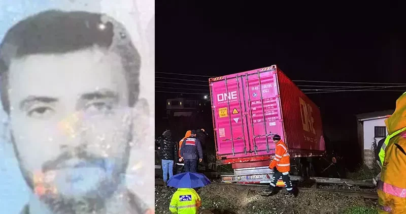 Aydın’da raylara devrilen TIR’ın sürücüsü öldü, tren seferleri aksadı
