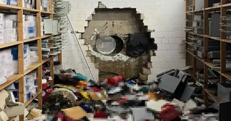 Duvarı delip milyonlarca euro çaldılar: Almanya da film gibi banka soygunu