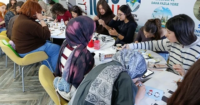 Yılın son resim atölyesi renkli anlara sahne oldu Aydın Haberleri