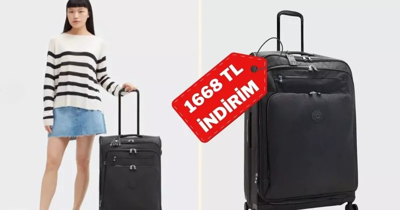 Seyahatin akıllı ve şık yüzü Kipling L bavuldaki indirimi kaçırmayın!
