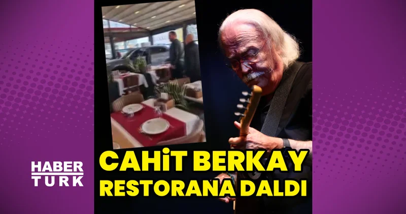 Cahit Berkay, otomobiliyle restorana daldı
