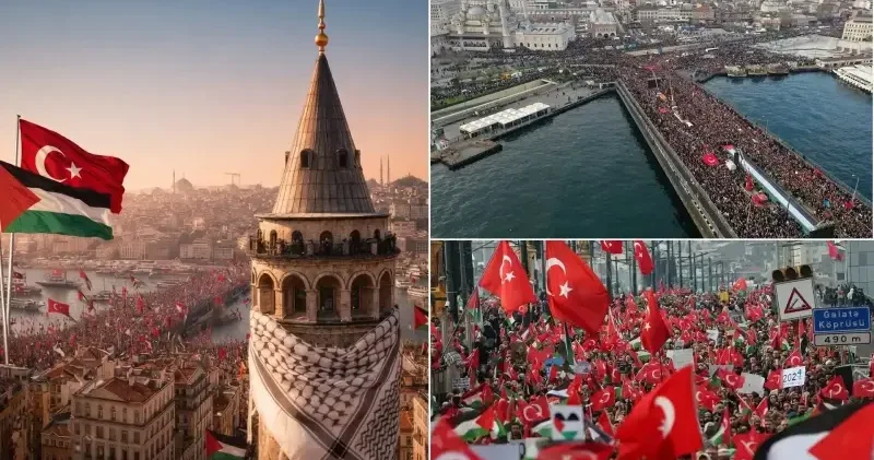 İnsanlığın tarafındayız Filistin için 1 Ocak ta Galata dayız! Sinmiyoruz, susmuyoruz, unutmuyoruz... Gündem Haberleri