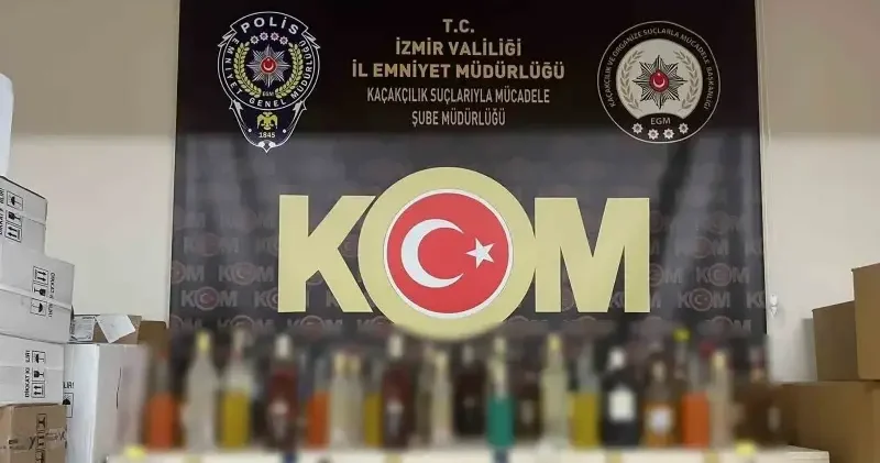 İzmir’de kaçak içki operasyonlarında 5 kişi tutuklandı İzmir Haberleri