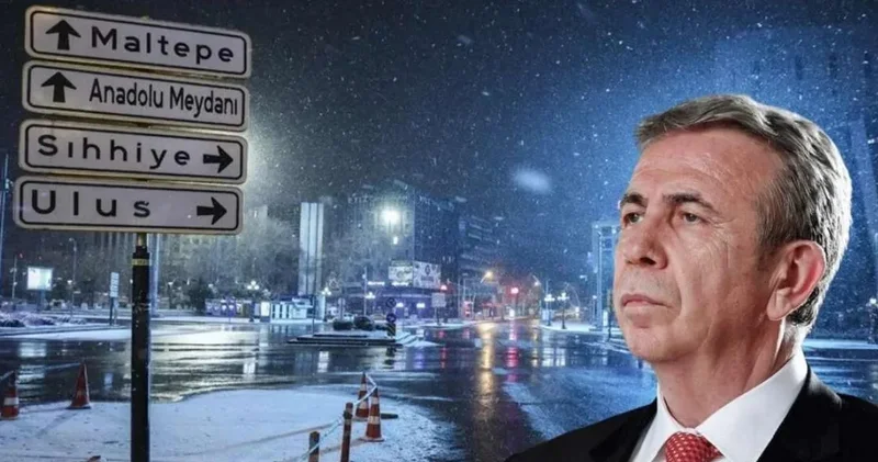 Mansur Yavaş’tan kar mesajI! Beklenen yağış başladı önlemleri açıklayıp uyardı