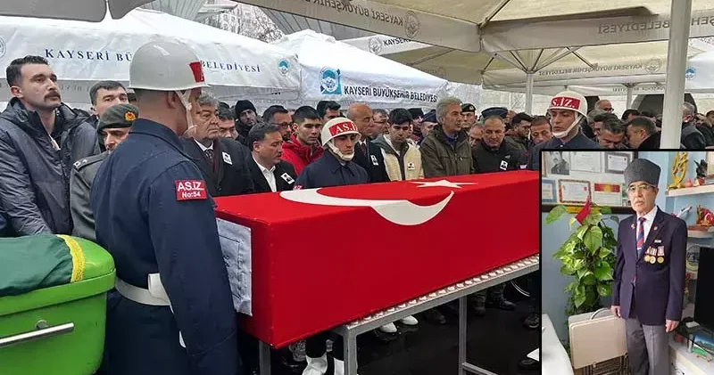 Cami çıkışı evine giderken kazada ölen Kıbrıs gazisi toprağa verildi