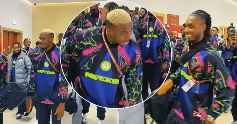 Geleneği bozmayan Nijeryalı futbolcular stada dans ederek girdi Fanatik Spor Haberleri Video