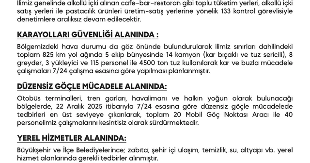 Diyarbakır da yılbaşı tedbirleri kapsamında 8 bin 737 güvenlik personeli sahada olacak Diyarbakır Haberleri