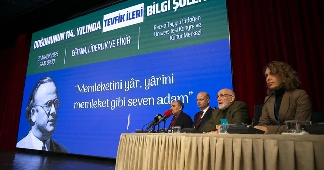 AK Parti Genel Başkan Yardımcısı İleri, Doğumunun 114. Yılında Tevfik İleri Bilgi Şöleni ne katıldı: Rize Haberleri