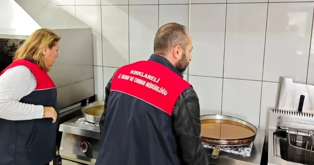 Vize de kuru yemiş, pastane ve içkili mekanlara yılbaşı denetimi Kırklareli Haberleri