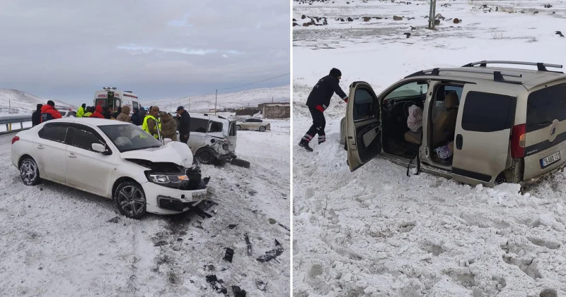Iğdır da 4 aracın karıştığı zincirleme kaza: 4 yaralı Iğdır Haberleri