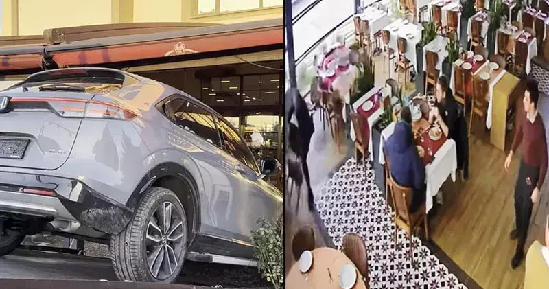 Esenyurt ta müzisyen Cahit Berkay ın kullandığı otomobil restorana girdi