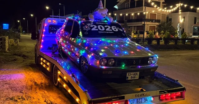 LED ışıklarla süslenen Toros dikkat çekti Mersin Haberleri