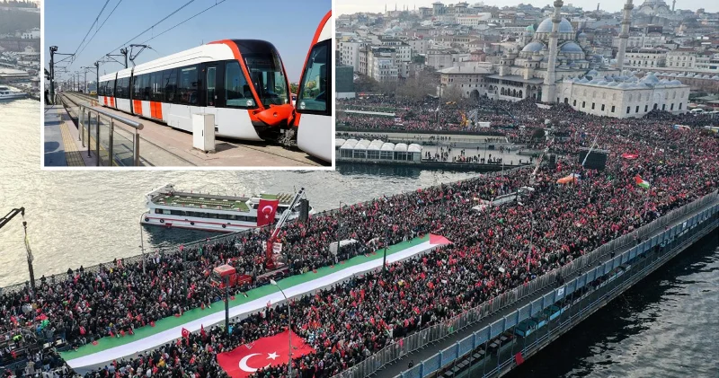 Galata Köprüsü ndeki Filistin e destek eylemine ilişkin buluşma ulaşım detayları belli oldu Politika Haberleri