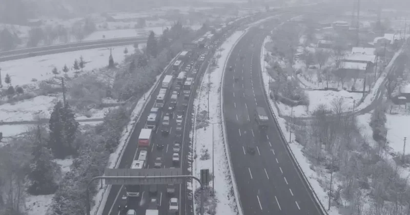 Anadolu otoyolunda kontrollü geçiş sağlanıyor